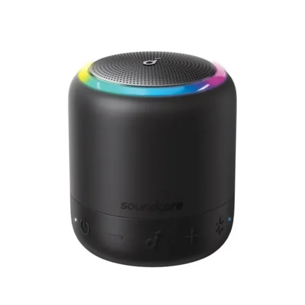 Soundcore Mini 3 Bluetooth Speaker by Anker, BassUp and PartyCast Technology, USB-C, Waterproof IPX7, and Customizable EQ