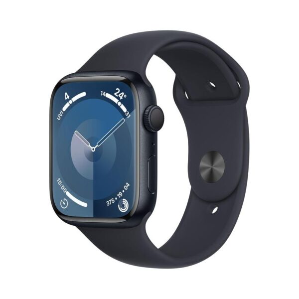 Apple Watch Series 9 Smartwatch with Aluminium Case with Sport Band, Fitness Tracker, Blood Oxygen & ECG Apps, Water-Resistant.