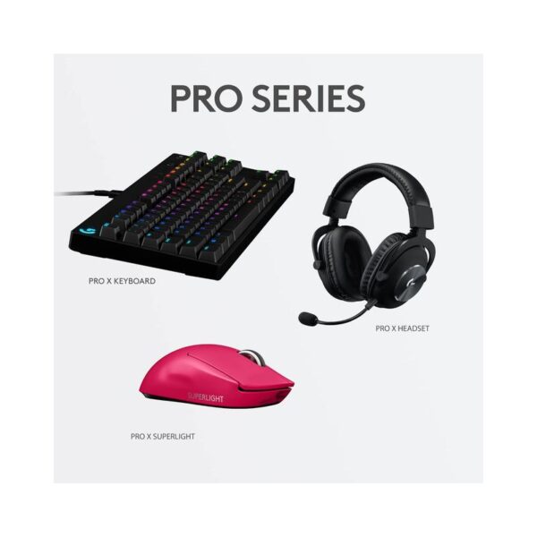 Logitech G PRO X Superlight Wireless Gaming Mouse – Ultra-lightweight design for ultimate agility, featuring a HERO 25K sensor with 25,600 DPI precision, 5 programmable buttons, long-lasting battery life, and compatibility with PC and Mac – Magenta - Image 6