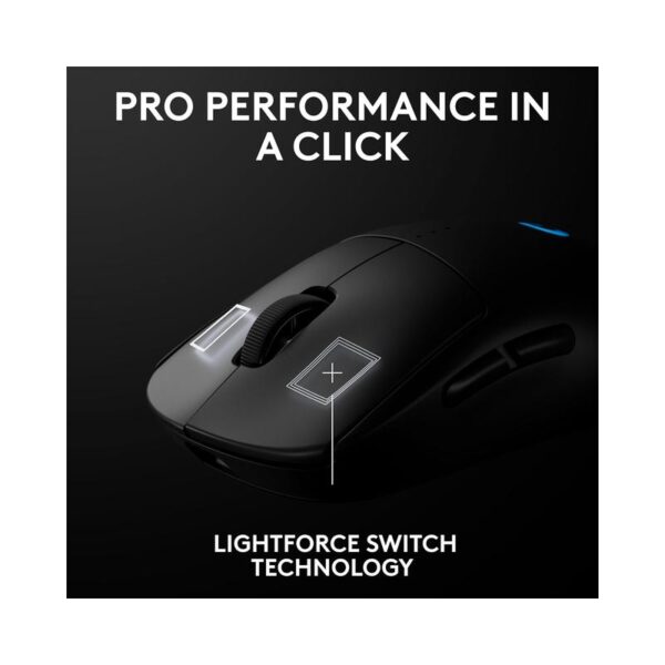 Logitech G PRO 2 Lightspeed Wireless Gaming Mouse – Ambidextrous design with customizable magnetic side buttons (up to 4 switchable configurations), ultra-precise 32K DPI sensor, USB-C charging, compatible with PC and Mac – Black - Image 5