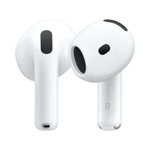 Apple AirPods 4 Wireless Earbuds with Bluetooth, Active Noise Cancellation, Adaptive Audio, Transparency Mode, Personalized Spatial Audio, H2 Chip, USB-C Charging Case, and Wireless Charging (Certified Pre-Owned)