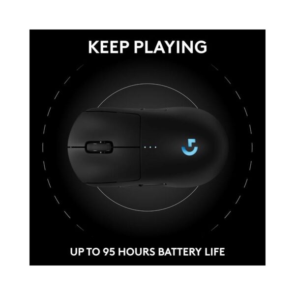 Logitech G PRO 2 Lightspeed Wireless Gaming Mouse – Ambidextrous design with customizable magnetic side buttons (up to 4 switchable configurations), ultra-precise 32K DPI sensor, USB-C charging, compatible with PC and Mac – Black - Image 7