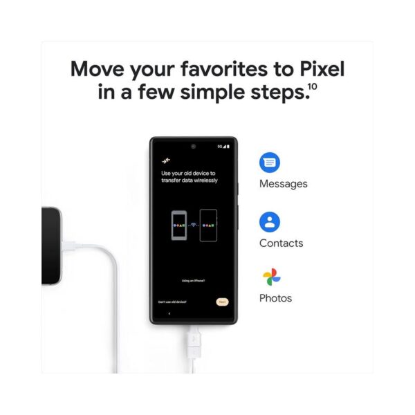 Google Pixel 6a 128GB 5G (Unlocked) – 6.1” OLED Display, Google Tensor Processor, Dual Rear Cameras with Magic Eraser, Android 13, All-Day Battery, IP67 Water-Resistant, Fast Charging (Certified Pre-Owned) - Image 4