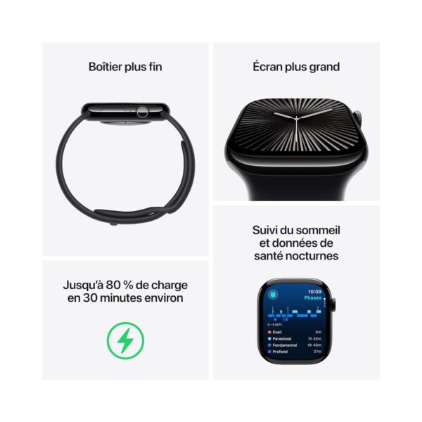 Apple Watch Series 10 - Fitness Tracker, ECG App, Always-On Retina Display, Water-Resistant (Certified Pre-Owned) - Image 6