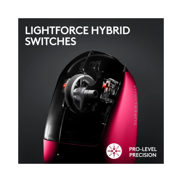 Logitech G PRO X SUPERLIGHT 2 LIGHTSPEED Lightweight Wireless Optical HERO 2 Sensor 44 000 DPI Gaming Mouse with 8K Polling - Magenta - Brand New - Image 2