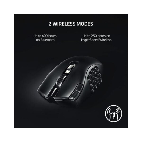 Razer Naga V2 Hyperspeed, Ergonomic Wireless MMO Gaming Mouse - Brand New - Image 5