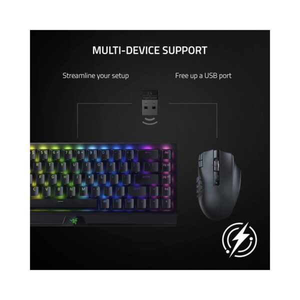 Razer Naga V2 Hyperspeed, Ergonomic Wireless MMO Gaming Mouse - Brand New - Image 2