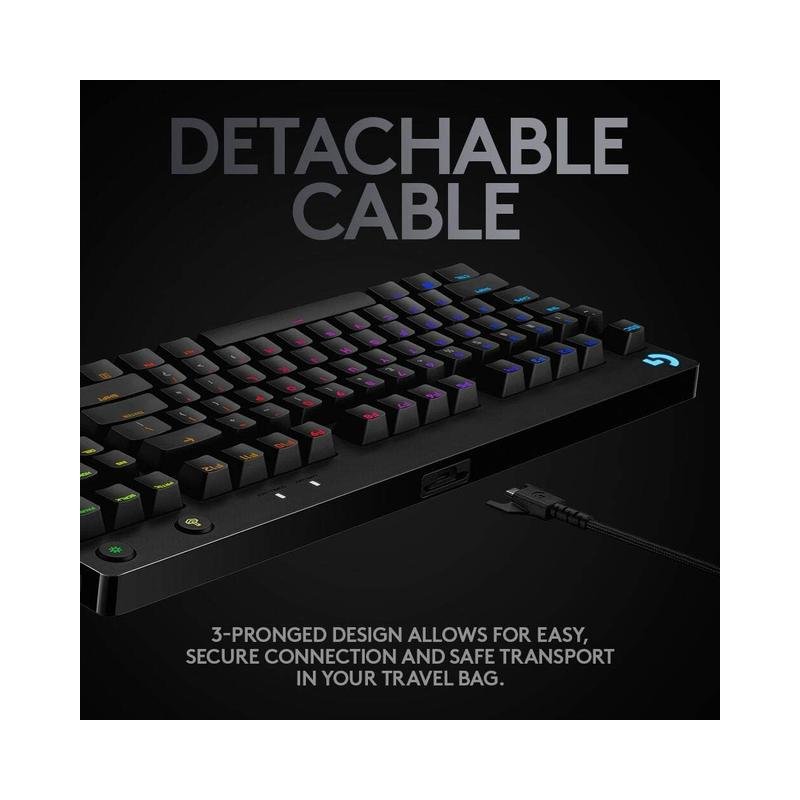 Logitech G Pro Wired Mechanical Gaming Keyboard, GX Blue Clicky - Brand New - Image 7