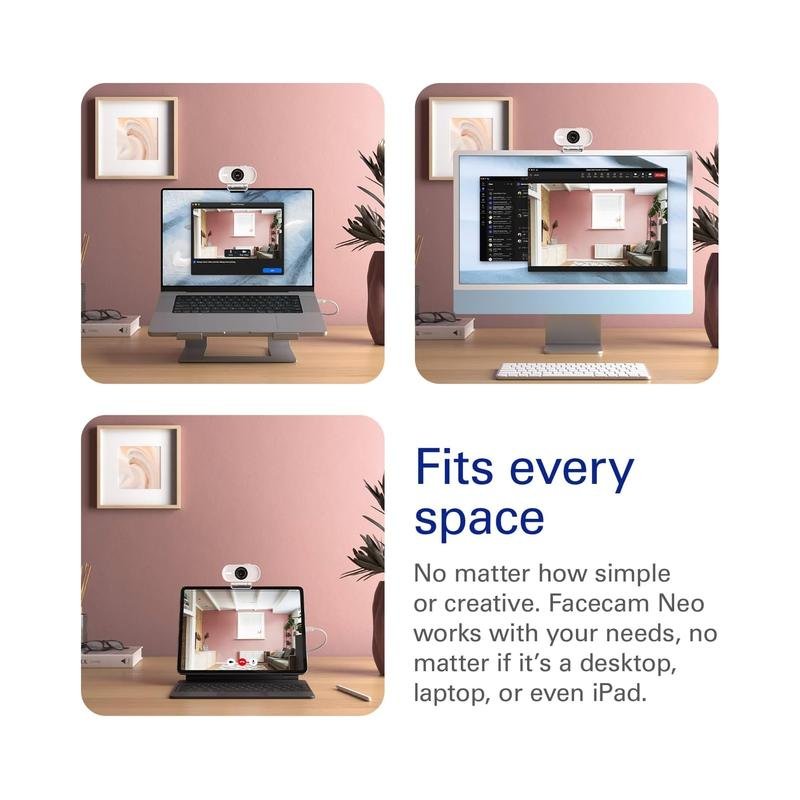 Elgato Facecam Neo – Full HD Webcam with HDR, Privacy Shutter & 60fps for Video Calls & Streaming - Brand New - Image 7