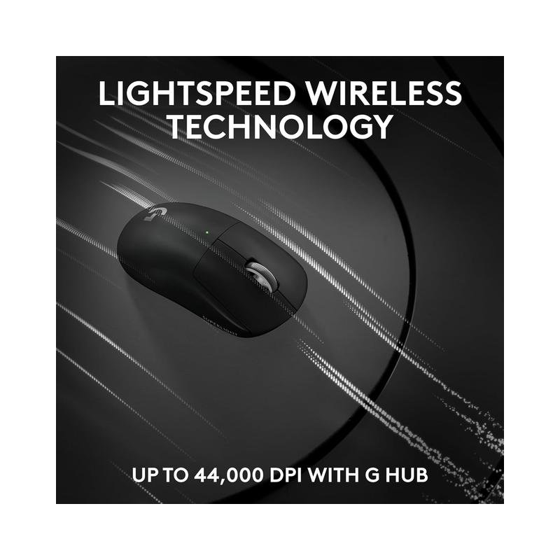 Logitech G PRO X SUPERLIGHT 2 LIGHTSPEED Lightweight Wireless Optical HERO 2 Sensor 44 000 DPI Gaming Mouse with 8K Polling - Black - Open Box - Image 12