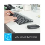 Logitech - MK470 Full-size Wireless Scissor Keyboard and Mouse Bundle for Windows with Quiet clicks - Black (Brand New) -.