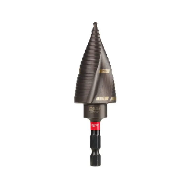Milwaukee Tool SHOCKWAVE 7/8 -inch - 1-1/8 -inch #9 Impact-Rated Titanium Step Drill Bit (48-89-9249) - Brand New