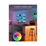 Govee RGB LED Strip Lights 50ft | Bluetooth RGB LED Lights with App Control | 64 Scenes and Music Sync LED Strip Lighting.