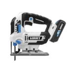 HART 20-Volt Cordless Orbital Jigsaw Kit (1) 20-Volt 1.5Ah Lithium-Ion Battery, Precision cutting with variable speed.