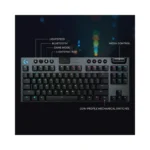 Logitech - G915 LIGHTSPEED TKL Wireless Mechanical GL Tactile Switch Gaming Keyboard with RGB Backlighting - Black (Brand.