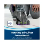 BISSELL - Portable Carpet Cleaner - Pet Stain Eraser PowerBrush - Handheld, Purple, 2846D - Brand New - view 2