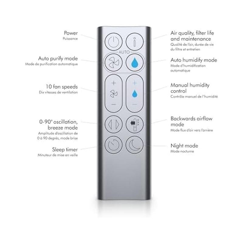 Dyson Purifier Humidify+Cool PH03, HEPA Oscillating Air Purifier (White/Silver) | Brand New & Sealed (Distressed Box) - Image 5