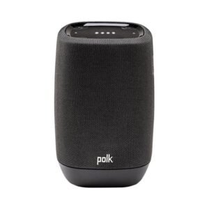 Polk Assist Wireless Smart Speaker with Bluetooth and Built-in Google Assistant, Black - Brand New