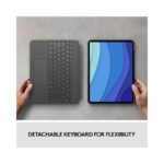 Logitech Combo Touch Keyboard Folio for Apple iPad Pro 12.9" (5th & 6th Gen) - Oxford Gray (Brand New) - view 3