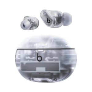 Beats Studio Buds+ | True Wireless Noise Cancelling Earbuds, Built-in Microphone (Open Box) - Transparent