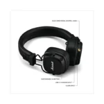 Marshall Major V Wireless On-Ear Headphones with 100+ Hours of Playtime - Black (Brand New) - view 5