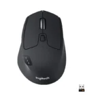 Logitech M720 Triathlon Multi-Device Wireless Mouse, Bluetooth, USB Unifying Receiver, Black - Brand New