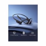 SHOKZ OpenComm2 UC - Bone Conduction Bluetooth Stereo Computer Headset with Boom Mic - USB-C Compatible with PC and Mac -.