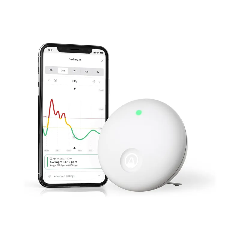 Airthings Wave Mini Indoor Air Quality Monitor with Mold-Risk Indication (Brand New) - Image 2