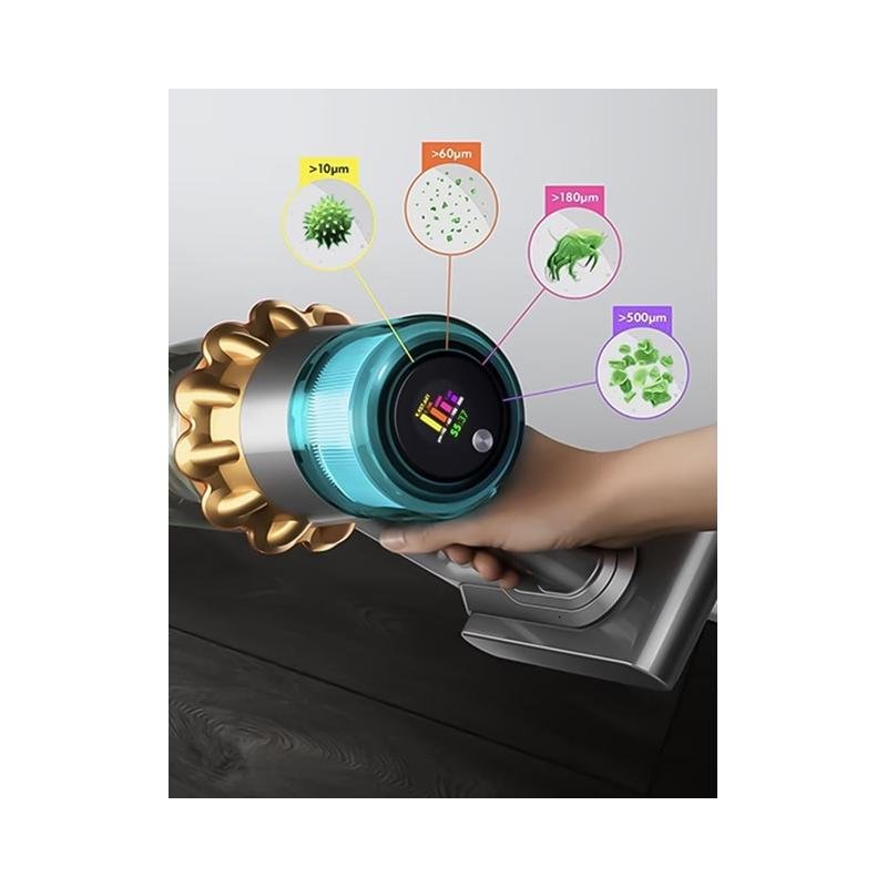 Dyson V15 Detect Absolute Cordless Vacuum (Gold/Iron) - Open Box - Image 6