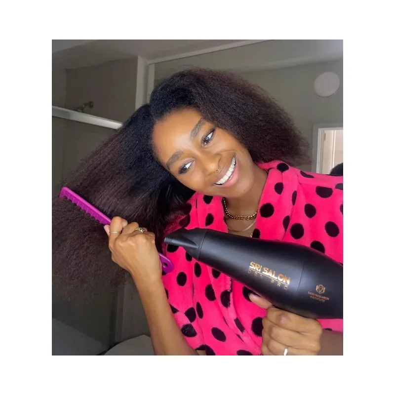 Skin Research Institute Salon Dry Pro Infrared Hair Dryer - Negative Ions for Reduced Frizz, Fast-Drying and Max Shine, Attachments Included - Brand New - Image 3