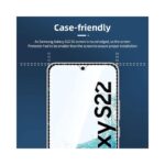 NEW'C 3 Pack Designed for Samsung Galaxy S22 5G, Screen Protector Tempered Glass,Case Friendly Scratch-proof, Bubble Free,.