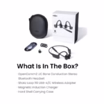SHOKZ OpenComm2 UC - Bone Conduction Bluetooth Stereo Computer Headset with Boom Mic - USB-C Compatible with PC and Mac -.