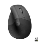 Logitech - Lift Vertical Wireless Optical Ergonomic Mouse with 4 Customizable Buttons - Wireless - Graphite - (Brand New)