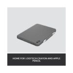 Logitech Rugged Folio Keyboard Case for Apple iPad - iPad 10th Gen with Spill-proof Keyboard - Oxford Gray (Brand New) -.