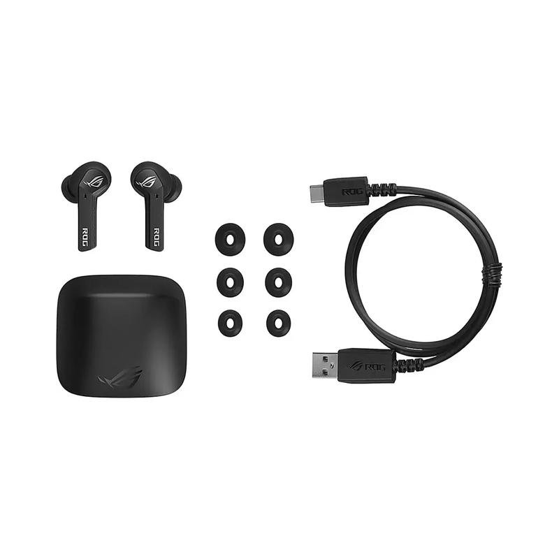 ASUS ROG Cetra True Wireless Hybrid Active Noise Cancelation In-Ear Gaming Earbuds - Black (Brand New) - Image 3