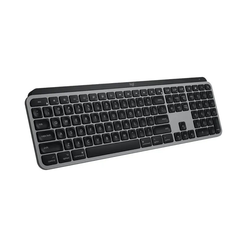 Logitech - MX Keys S for Mac Advanced Full-size Wireless Scissor Keyboard with Backlit keys for MacBook, iMac, iPad - Space Gray (Brand New)