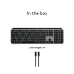 Logitech - MX Keys S for Mac Advanced Full-size Wireless Scissor Keyboard with Backlit keys for MacBook, iMac, iPad - Space.