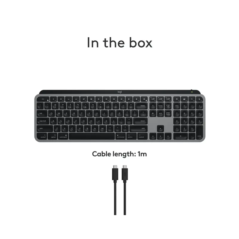 Logitech - MX Keys S for Mac Advanced Full-size Wireless Scissor Keyboard with Backlit keys for MacBook, iMac, iPad - Space Gray (Brand New) - Image 4