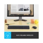 Logitech - MK470 Full-size Wireless Scissor Keyboard and Mouse Bundle for Windows with Quiet clicks - Black (Brand New) -.