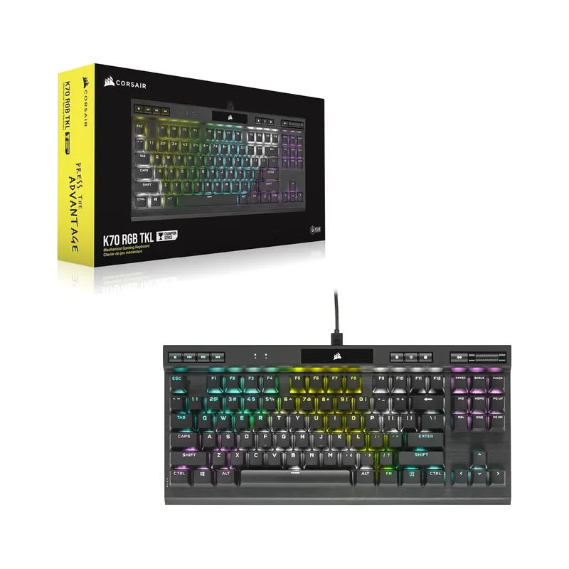 Corsair K70 RGB TKL CHAMPION SERIES Tenkeyless Mechanical Gaming Keyboard (CHERRY MX Silent Keyswitches: Linear and Quiet , Black - Brand New - Image 4