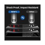 NEW'C 3 Pack Designed for iPhone 12/12 Pro (6.1") Screen Protector Tempered Glass, Case Friendly Scratch-proof, Bubble.
