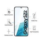 NEW'C 3 Pack Designed for Samsung Galaxy S22 5G, Screen Protector Tempered Glass,Case Friendly Scratch-proof, Bubble Free,.