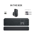 Logitech MX Keys S Combo - Performance Wireless Keyboard and Mouse with Palm Rest, Customizable Illumination, Fast.