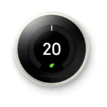 Google Nest Learning Thermostat, 3rd Generation (Works with Amazon Alexa), Stainless Steel - Band New