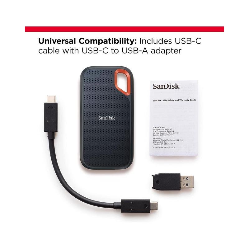 SanDisk 2TB Extreme Portable SSD - External Solid State Drive (SDSSDE61-2T00) - Brand New - Image 2