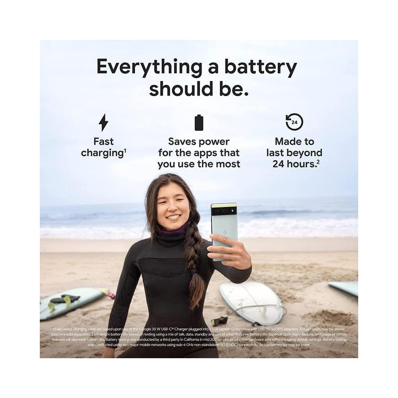 Google Pixel 6 5G Android Phone - Unlocked Smartphone with Wide and Ultrawide Lens - 128GB - (Open Box) - Image 4