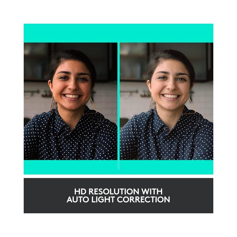 Logitech - Pro Webcam Full HD 1080 for Laptops with Ultra Wide Angle - Black (960-001070) - Brand New - Image 8