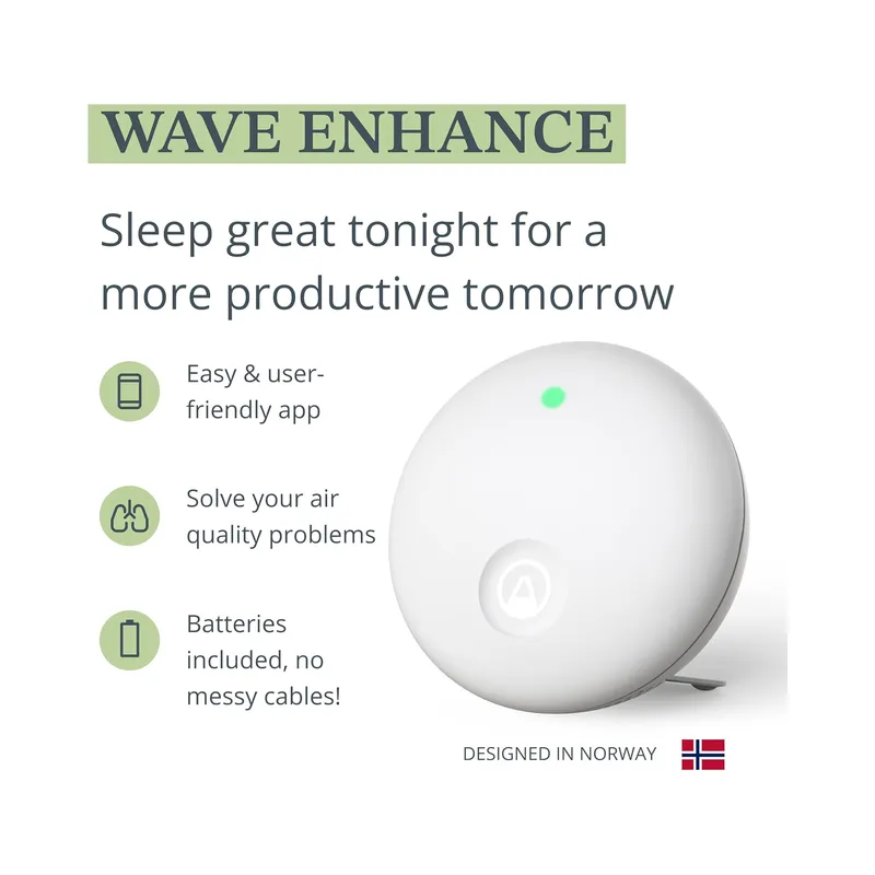 Airthings Wave Mini Indoor Air Quality Monitor with Mold-Risk Indication (Brand New) - Image 3