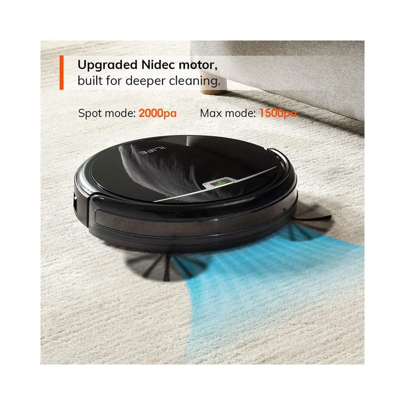 ILIFE A4s Pro Robot Vacuum Cleaner, 2000Pa Max, ElectroWall, Quiet, Automatic Self-Charging Robotic Vacuum Cleaner, Cleans.