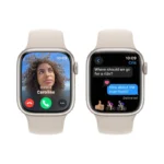 Apple Watch Series 9 [GPS 41mm] Smartwatch Starlight. Fitness Tracker, Blood Oxygen & ECG Apps, Always-On Retina Display.